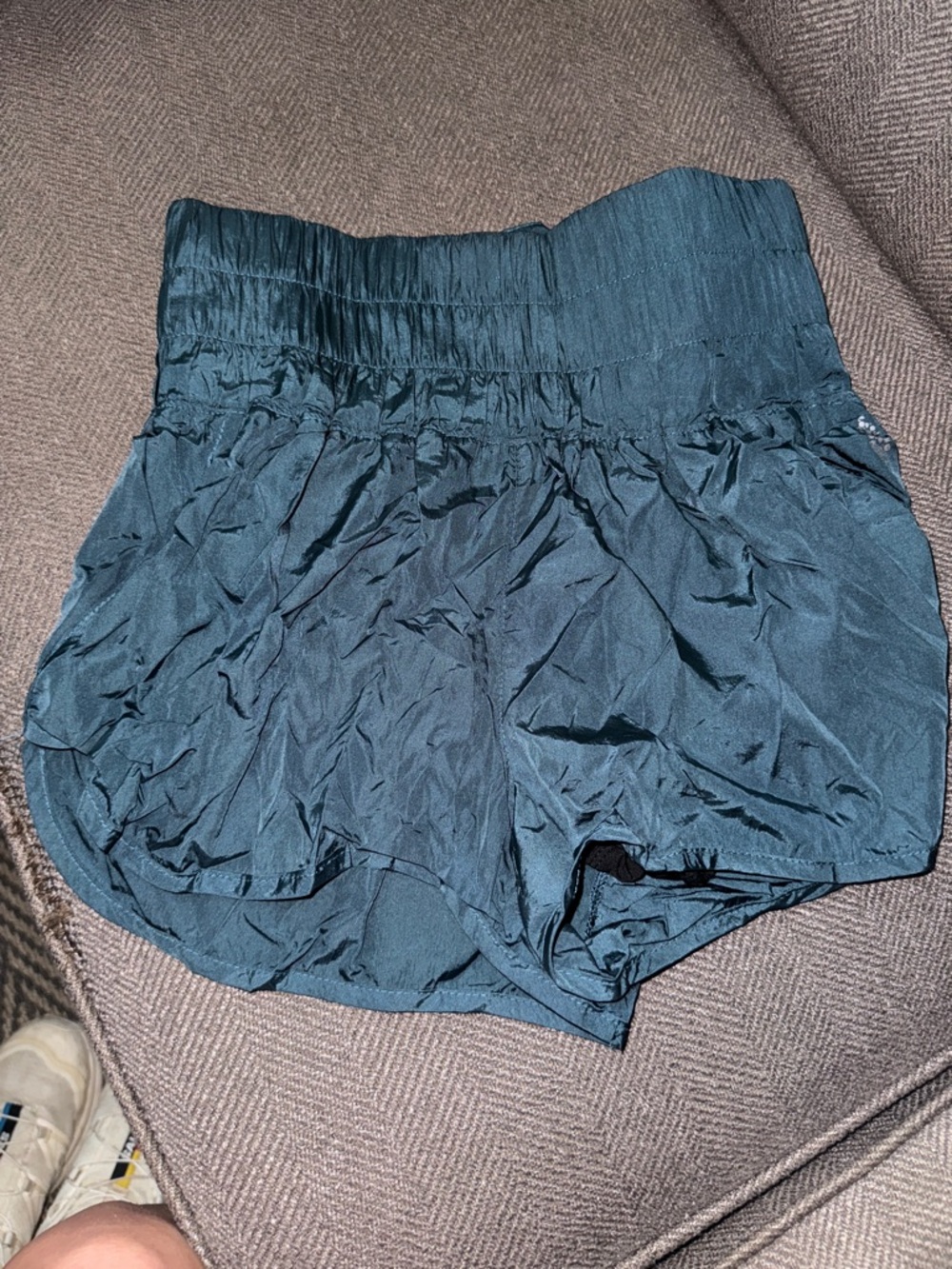 Free People Teal High-Rise Athletic Shorts
